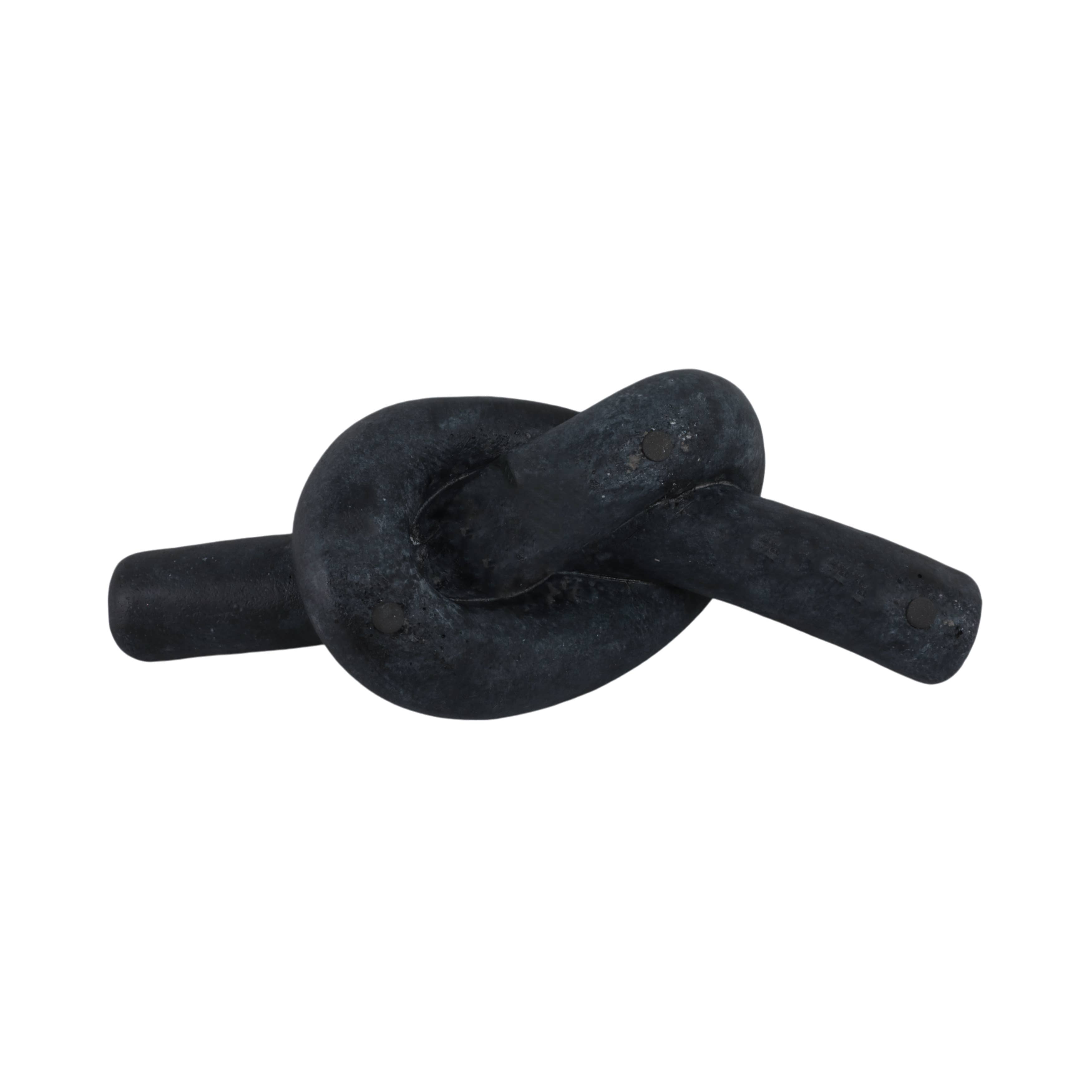 Black Ceramic Knot Object