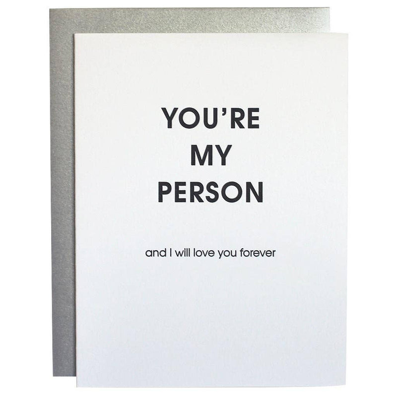 You're My Person And I Will Love You Forever - Love | Anniversary| Valentine Card Greeting Cards