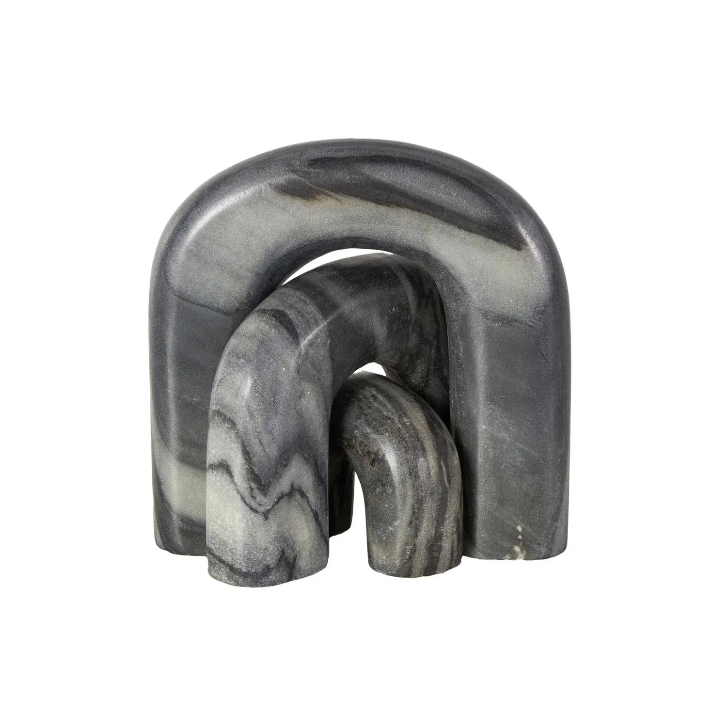 Black Marble Arch Sculpture Set Sculpures