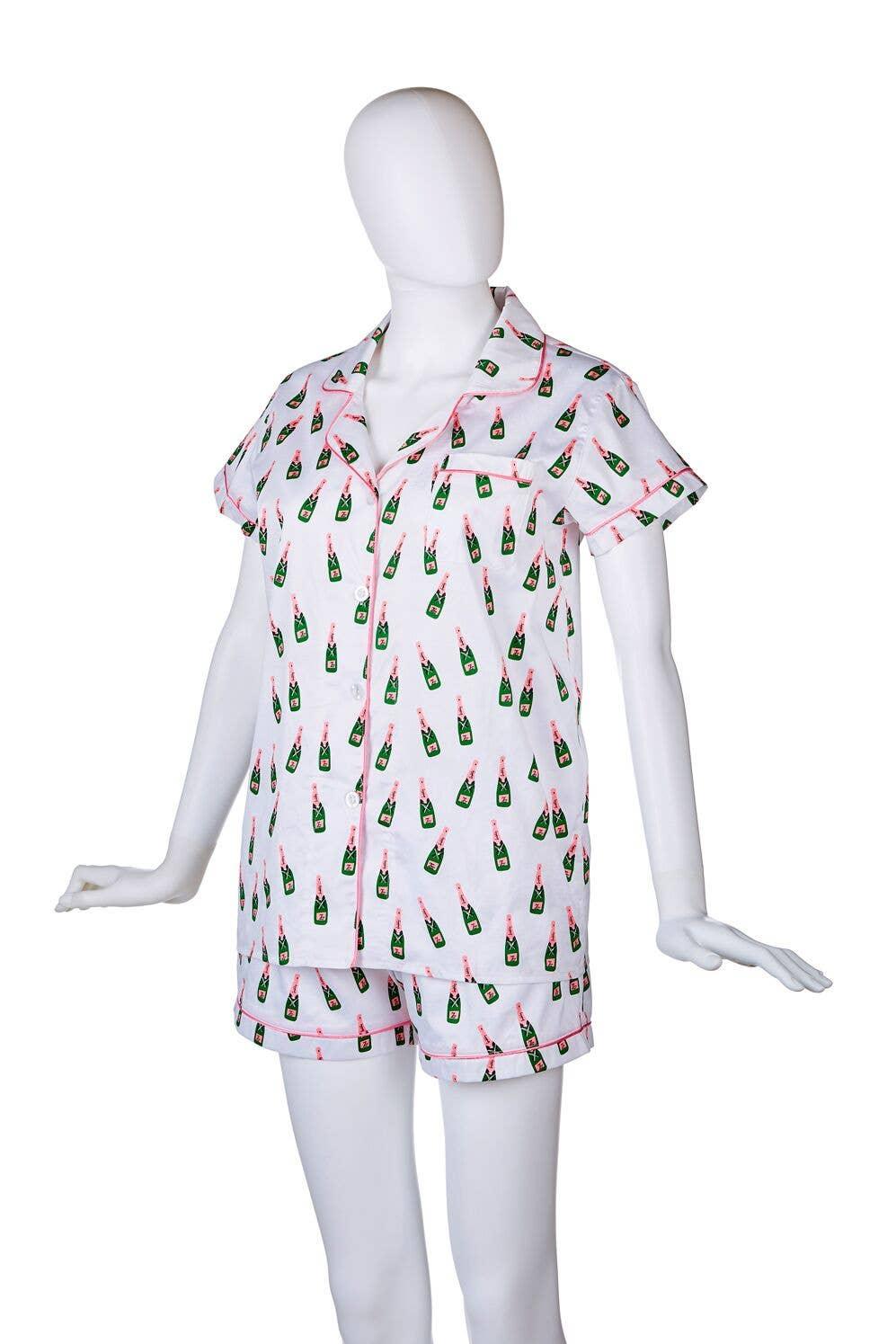 Pajama Short Set - Champagne Medium Pajamas/Gifts