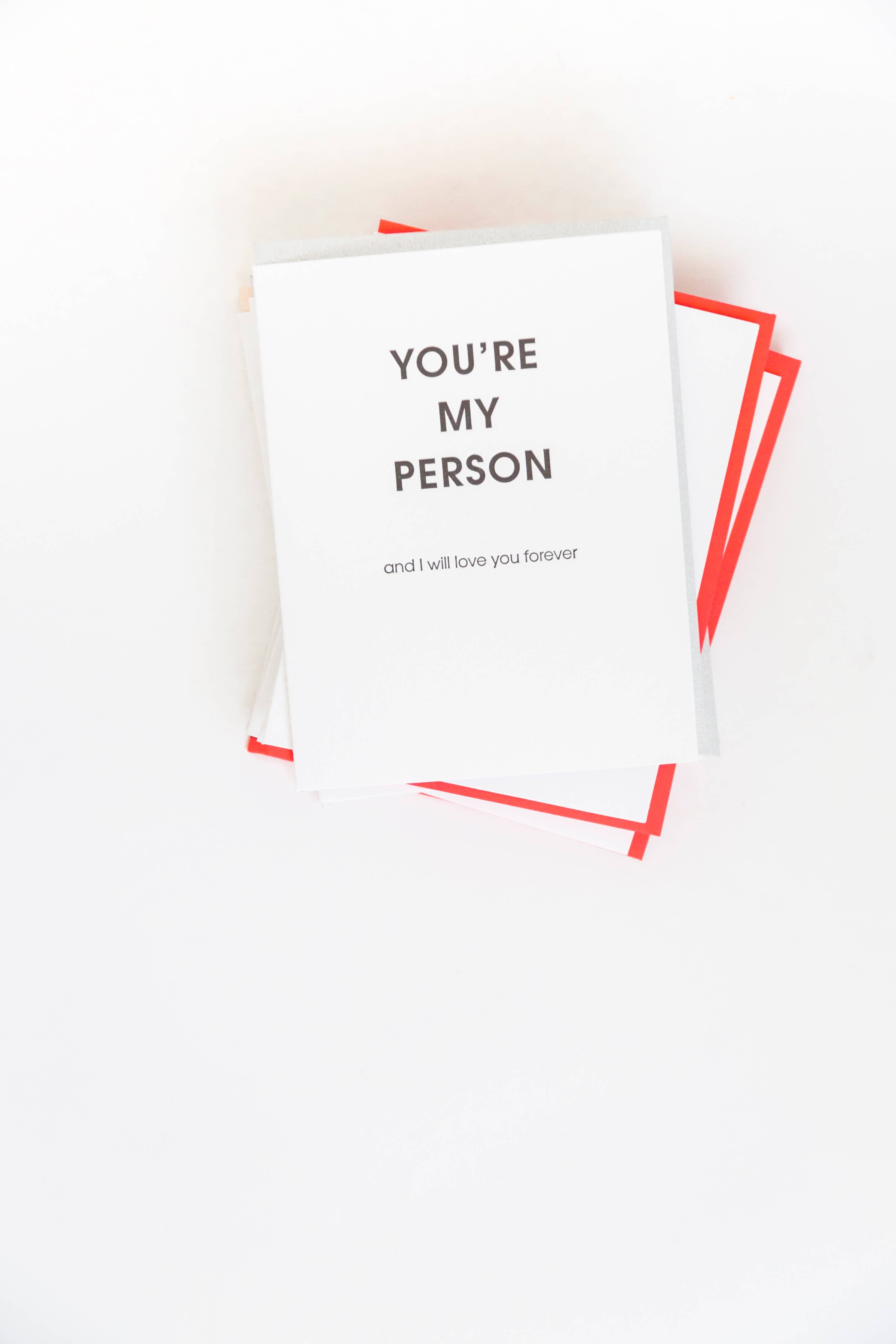You're My Person And I Will Love You Forever - Love | Anniversary| Valentine Card Greeting Cards