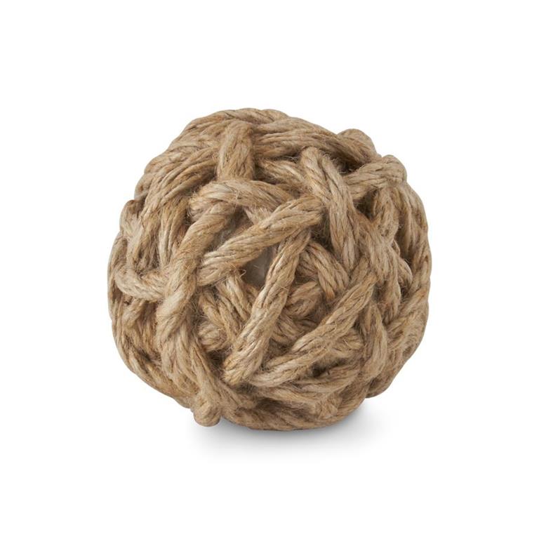 4" Natural Tan Seagrass Ball s/6