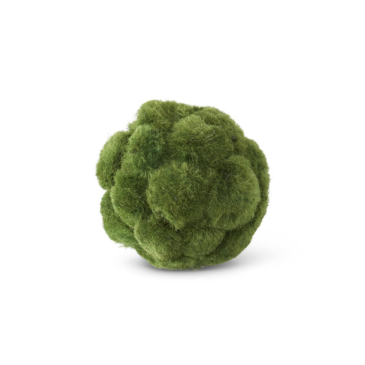 3.75 Inch Green Sisal Moss Ball s/6 Decor