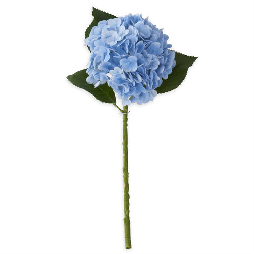 20 Inch Real Touch Hydrangea Stem Blue Decor