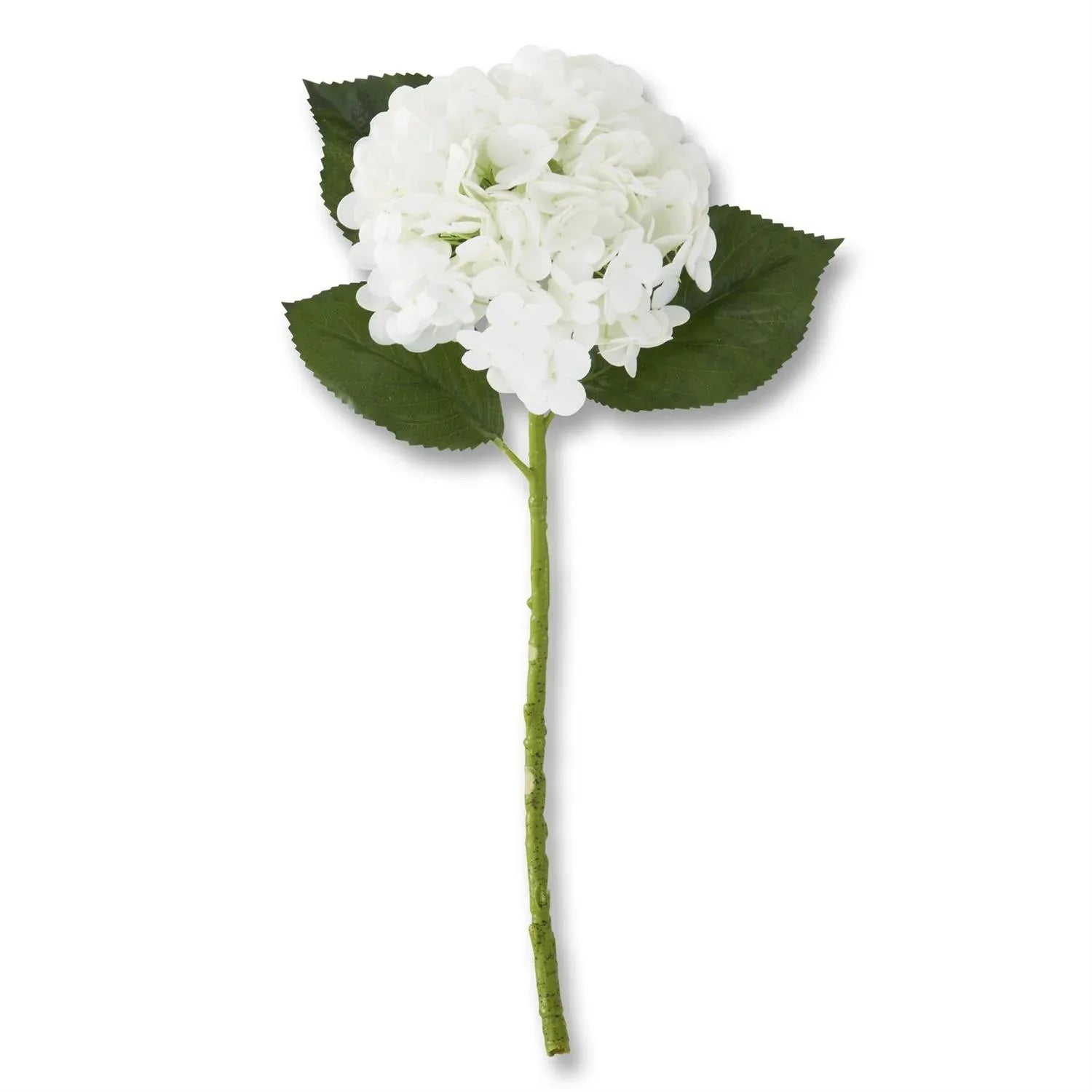 20 Inch Real Touch Hydrangea Stem White Decor
