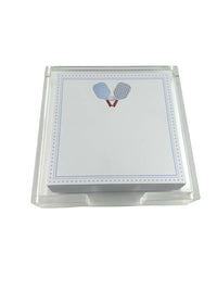 Notepad in Acrylic Holder, Pickleball