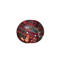Ultimate Christmas Plaid Pebble Coasters S/4 Home Decor