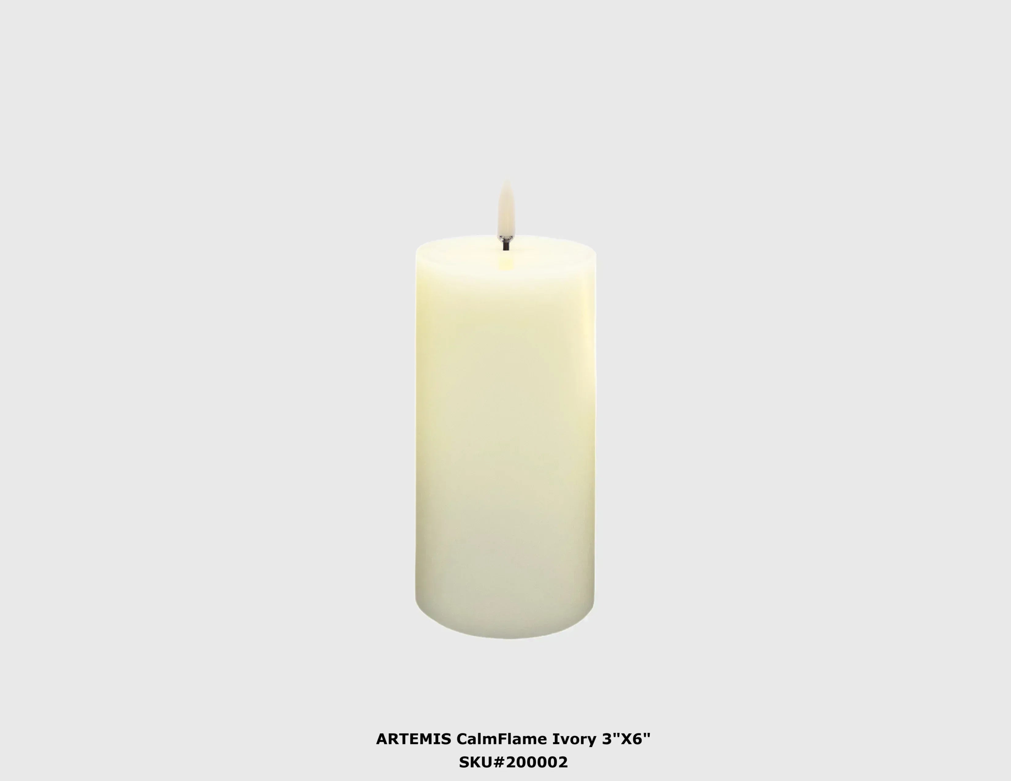 3x6 Flameless Candle LED Pillar LED Candles