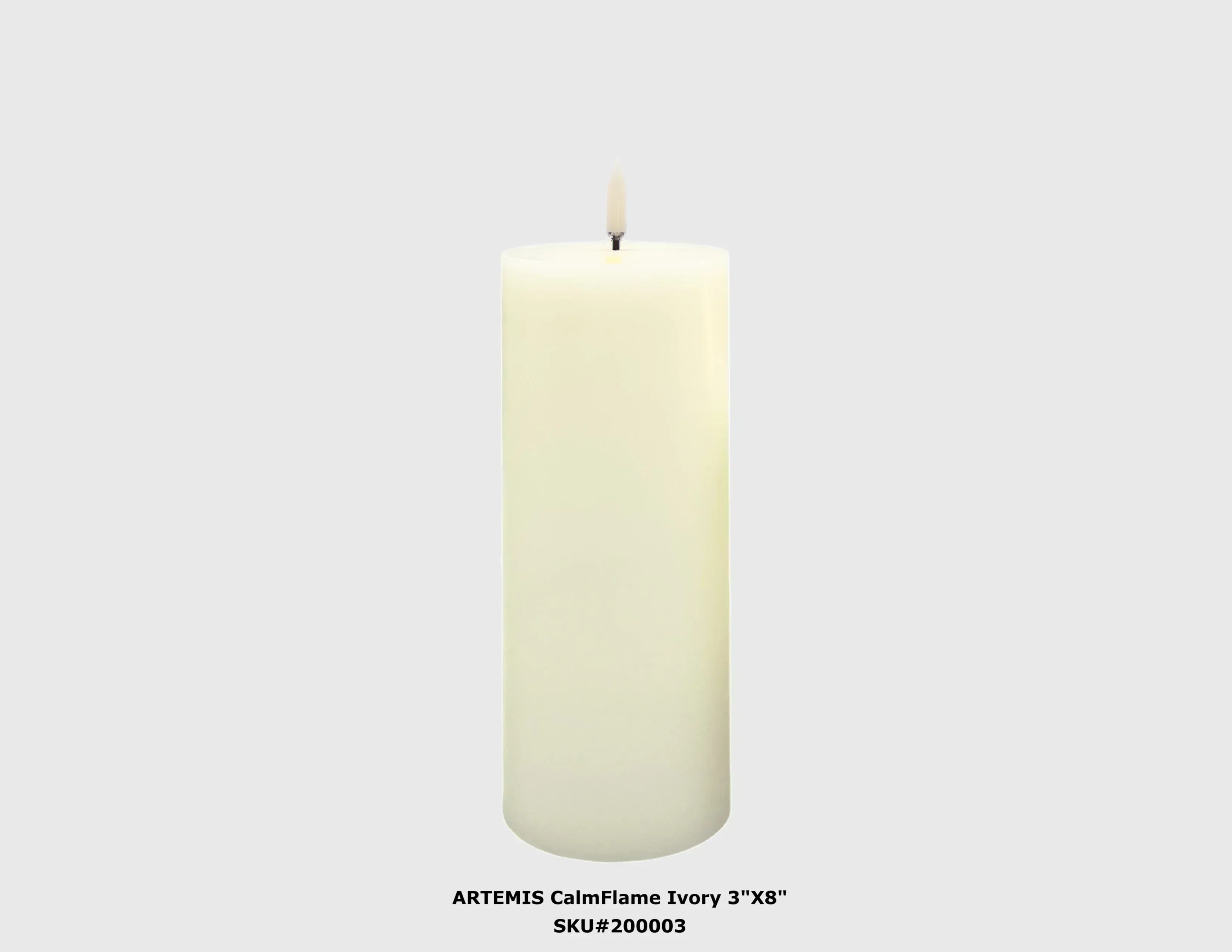 3x8 Flameless Candle LED Pillar LED Candles