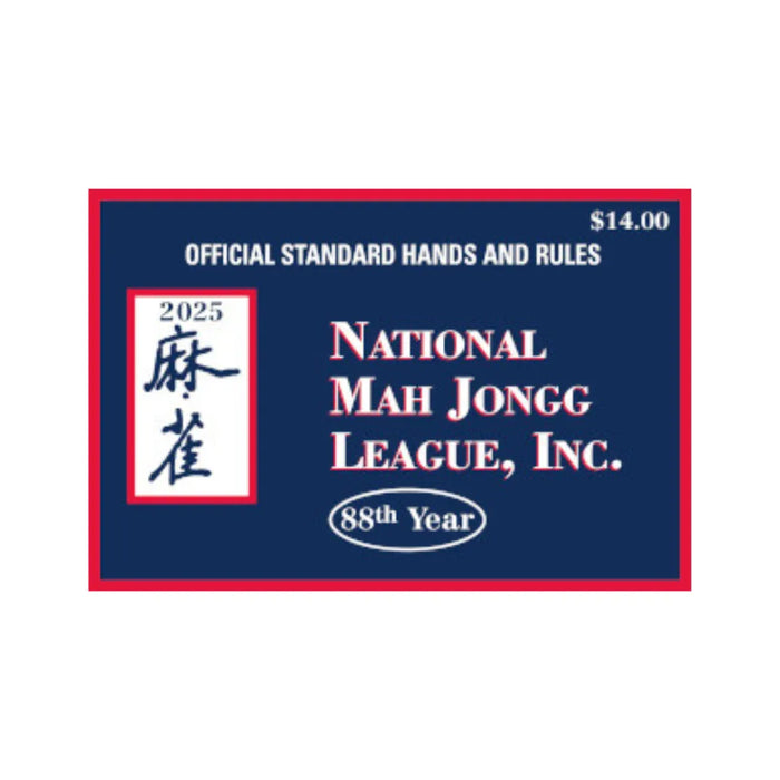 2025 Mahjong League Rule Card Medium Games - Mahjong