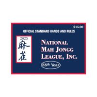 2025 Mahjong League Rule Card Large Games - Mahjong