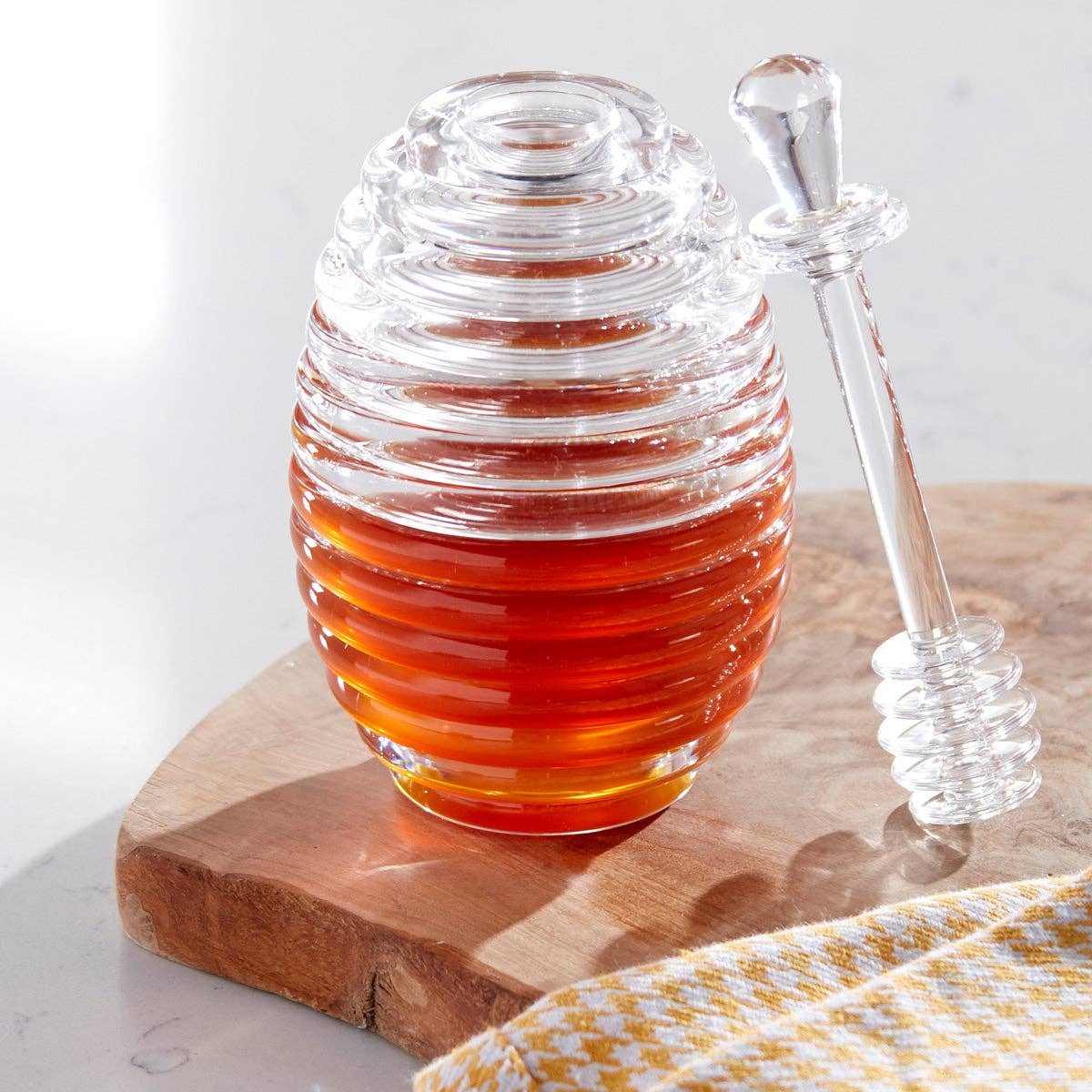 Acrylic Honey Jar with Server