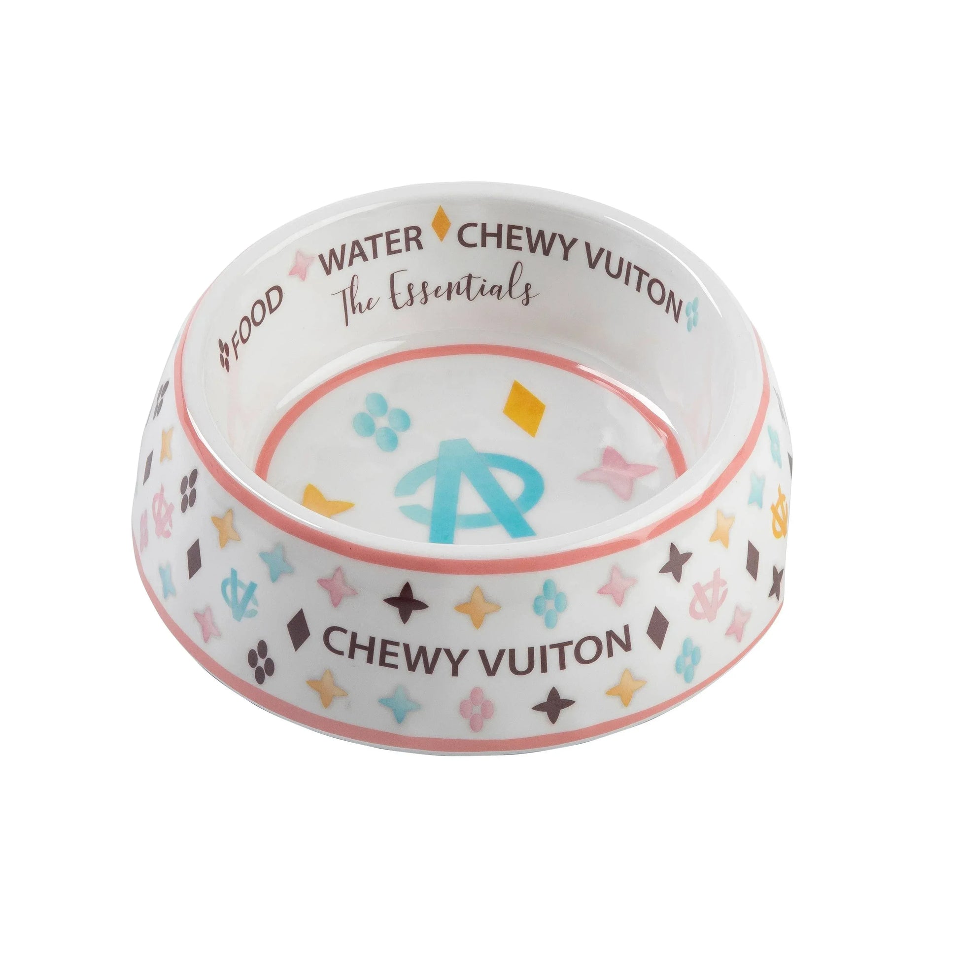Chewy Vuiton Dog Bowl Pet Gifts