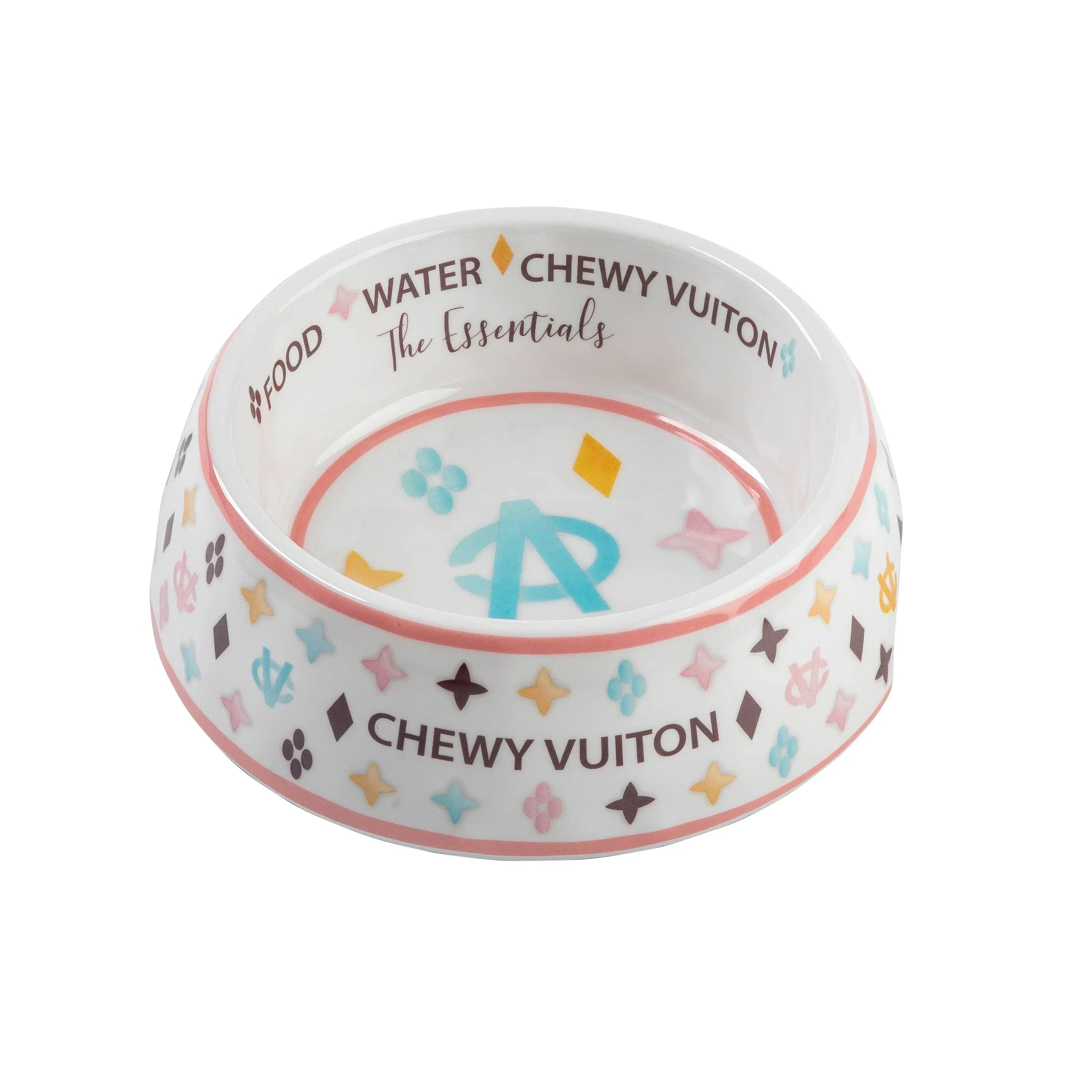 Chewy Vuiton Dog Bowl Pet Gifts