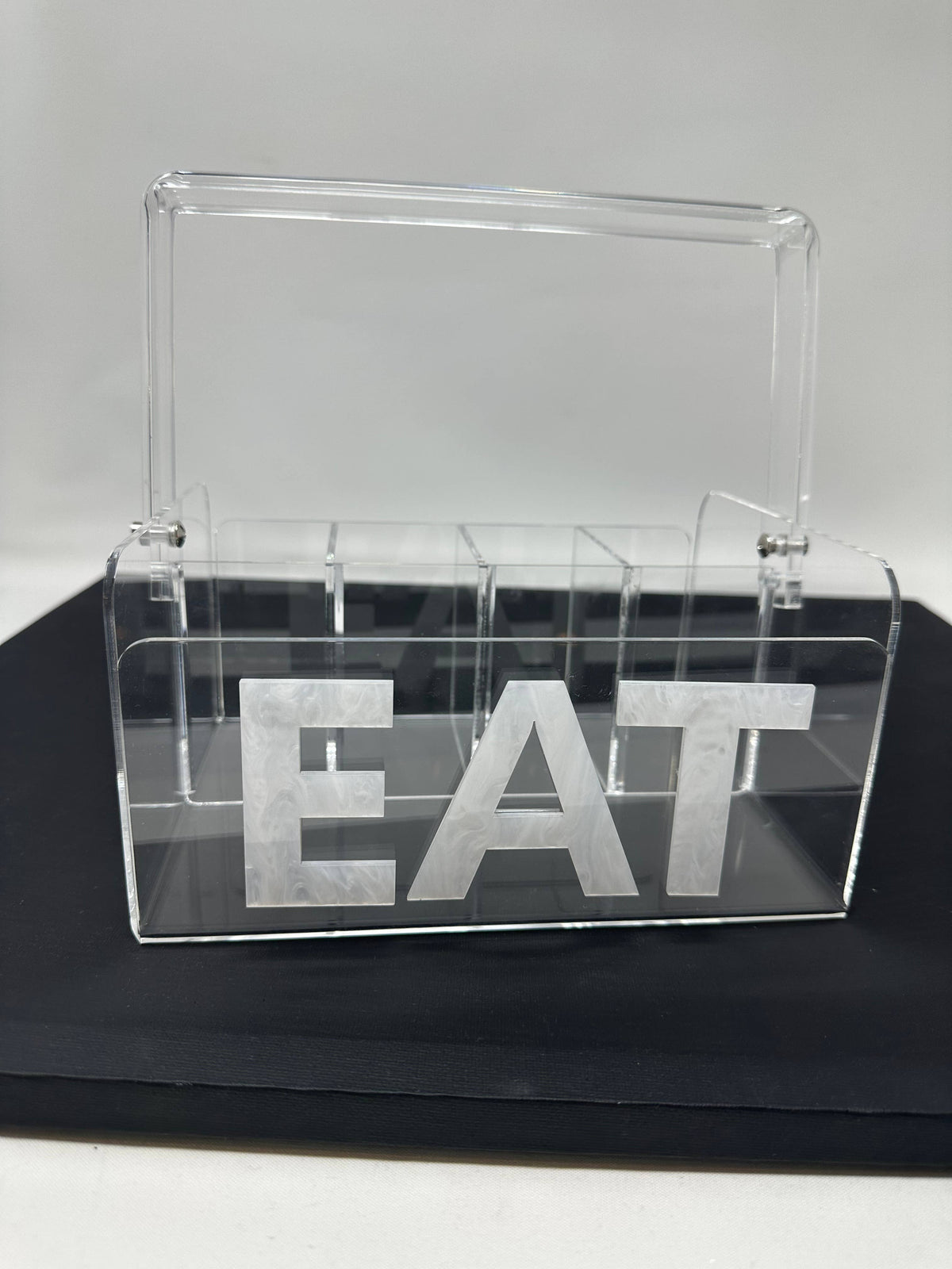 Acrylic "Eat" Napkin Holder