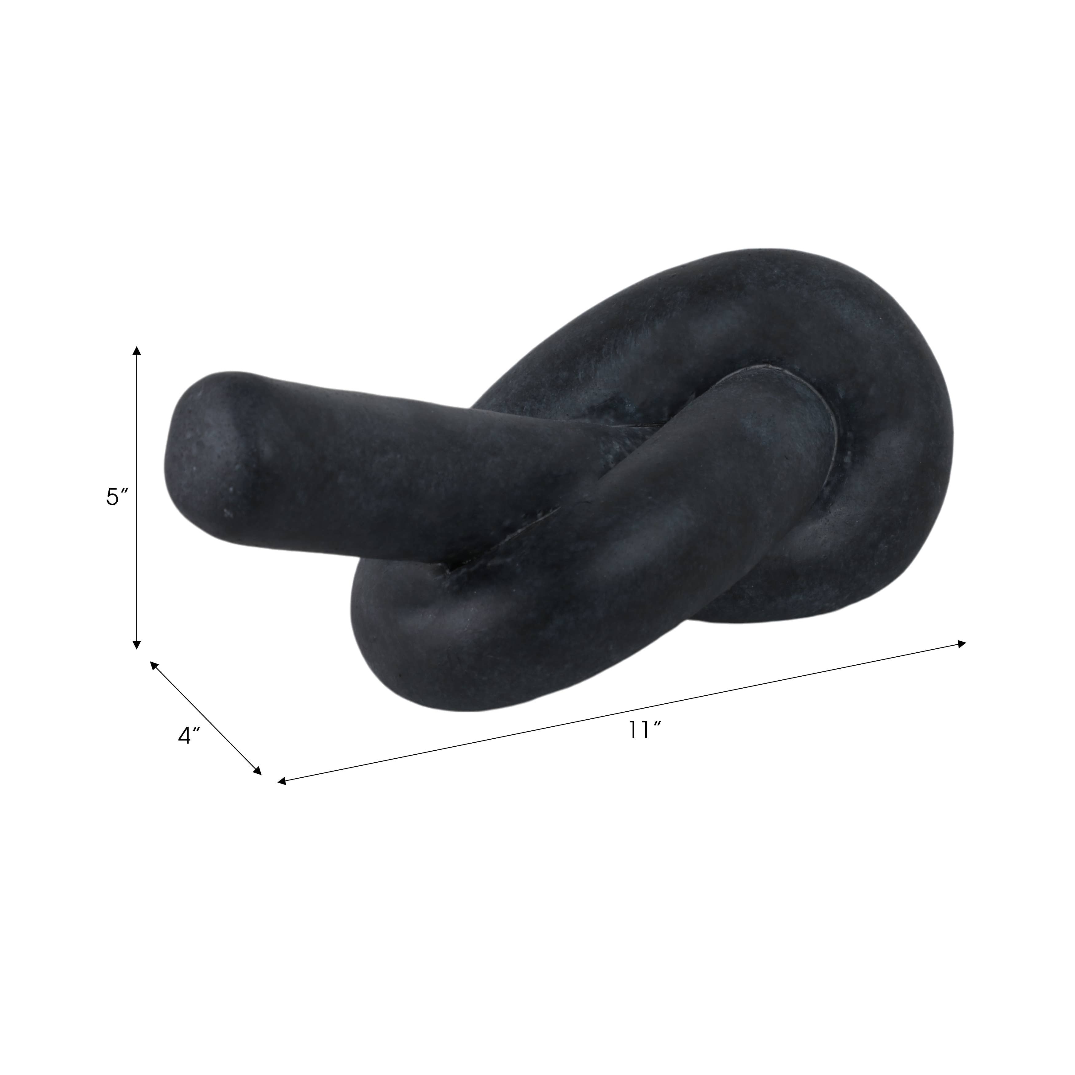Black Ceramic Knot Object