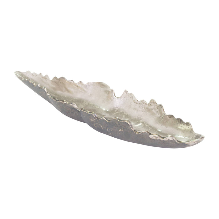 Addie Silver Leaf Tray Decorative Tray