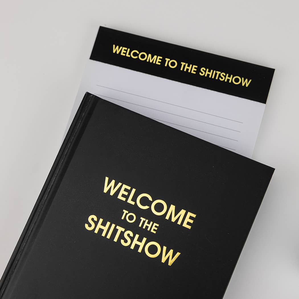 Welcome To The Shitshow - Lined Notepad - Black - 65 perforated pages - 5x8 Notepads