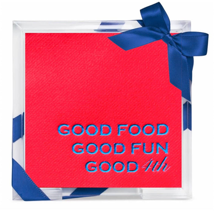 Acrylic Summer Hostess Sets Cocktail Napkin Holder