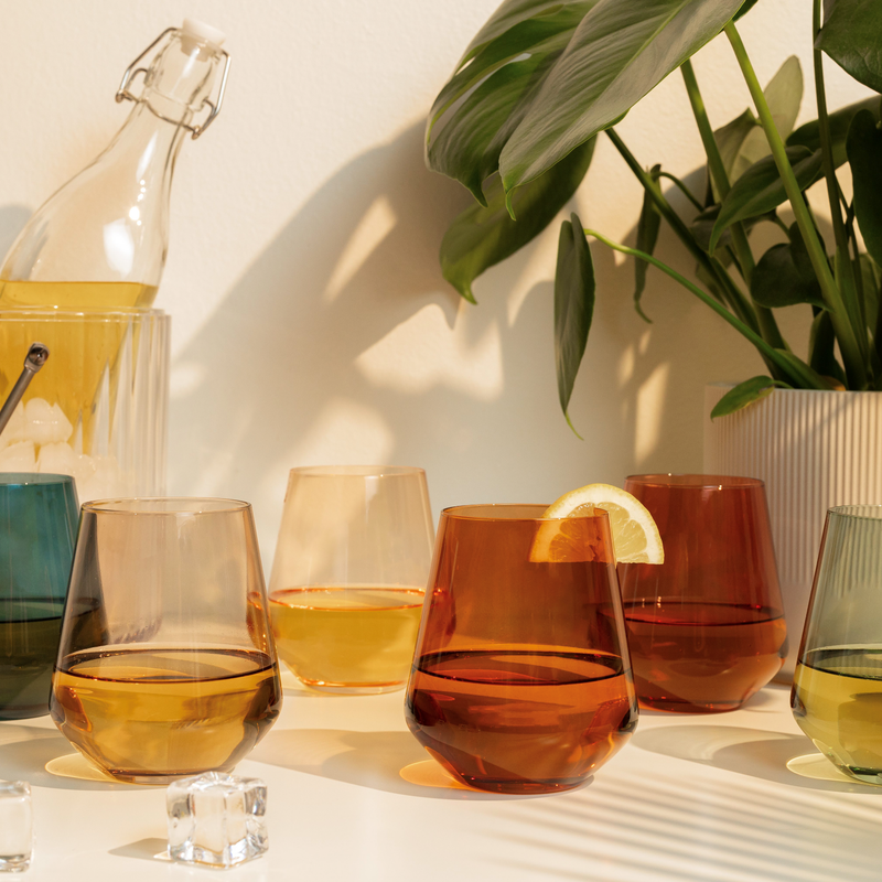 Stemless Wine Glasses S/6