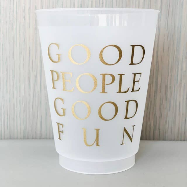 Reusable Plastic Cups S/8 Barware