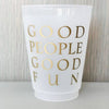 Reusable Plastic Cups S/8 Barware
