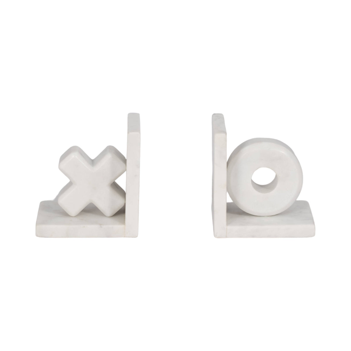 X & O Bookends S/2