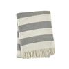 Monogrammed Seabrook Throw Cream Grey Throws