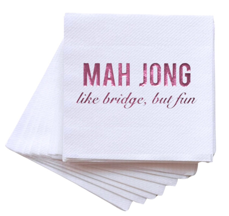 Mah Jong Fun Cocktail Napkins