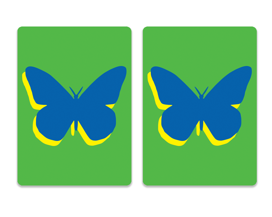 PVC playing cards BLUE BUTTERFLY