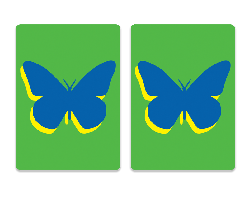 PVC playing cards BLUE BUTTERFLY