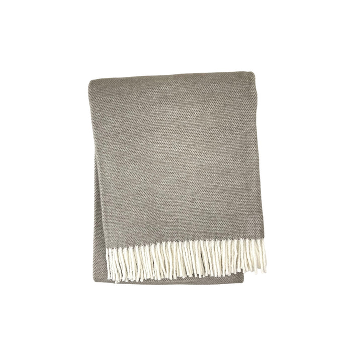 Pixel Throw With Ivory Fringes