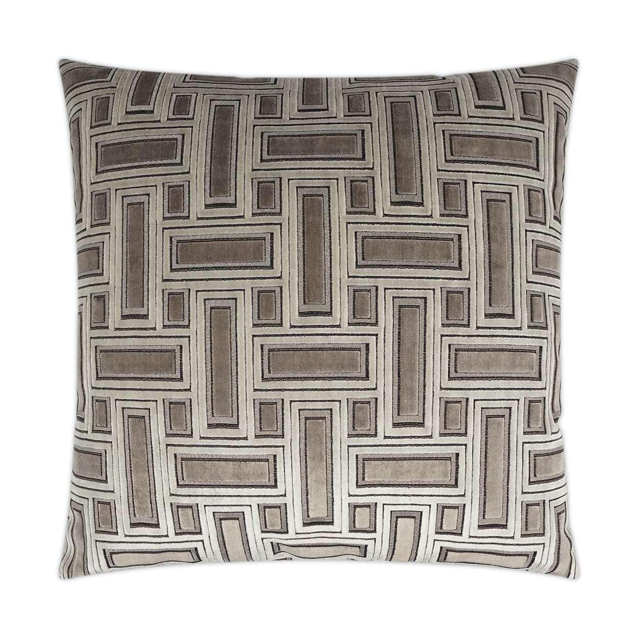 Brix Pillow 22x22 Truffle Throw Pillows