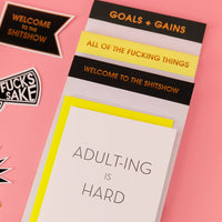 Welcome To The Shitshow - Lined Notepad - Black - 65 perforated pages - 5x8 Notepads