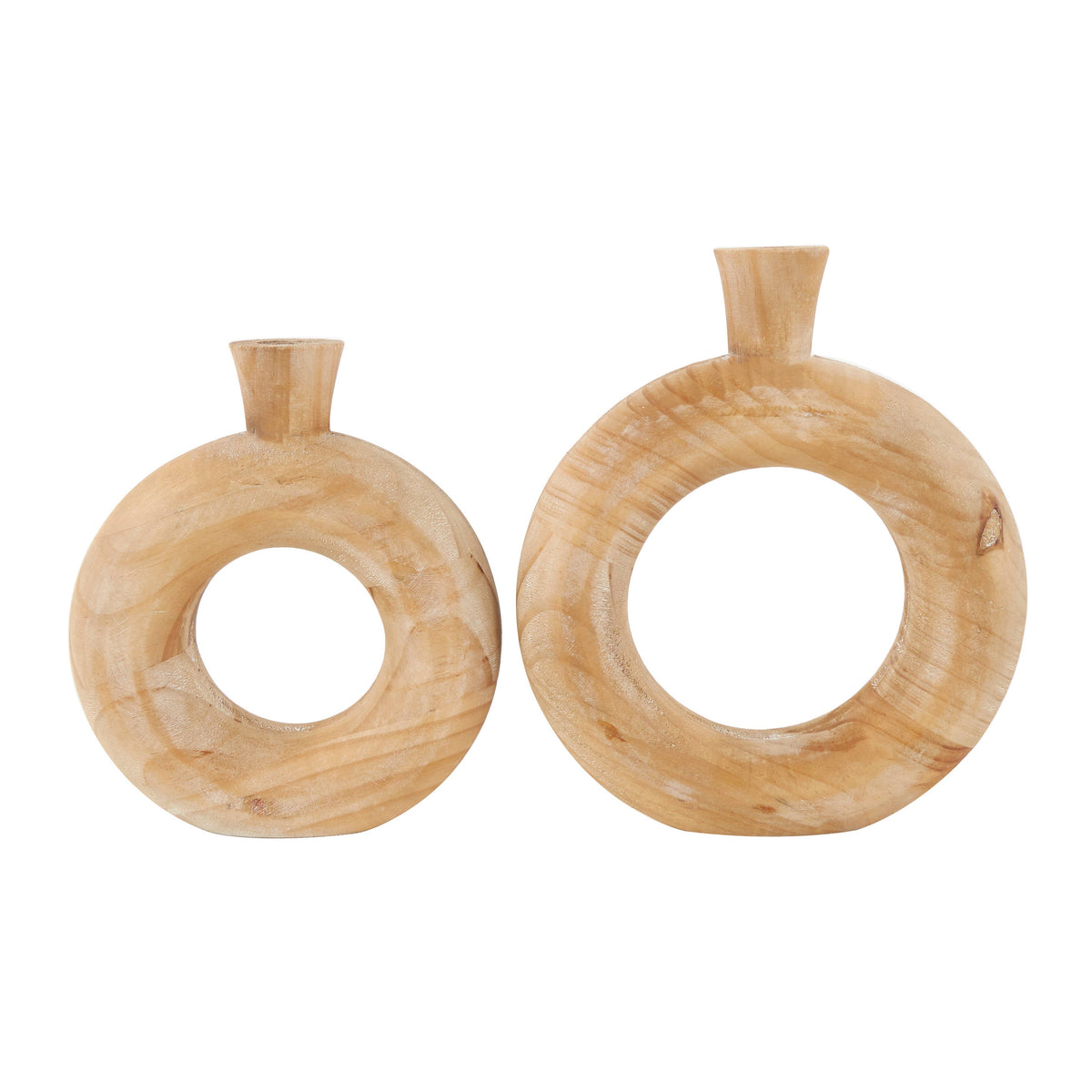 Vianney Wood Vase Set