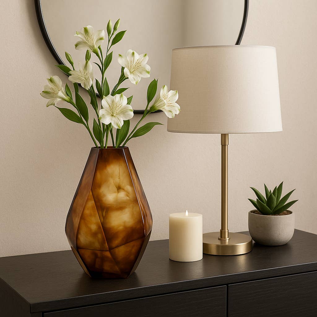 Foundation Glass Geometric Vase