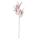 Artificial branch with red berries on a white background festive holiday and autumn decor