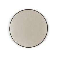 Ivory Posh Circle Pillow 18x18 Throw Pillows