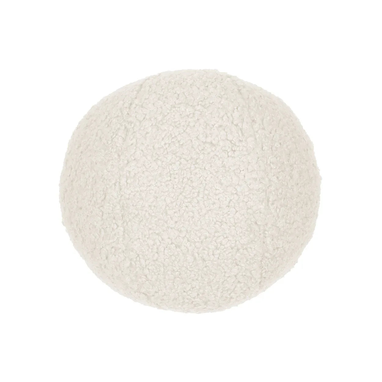 Poodle Ball Pillow Ivory Throw Pillows
