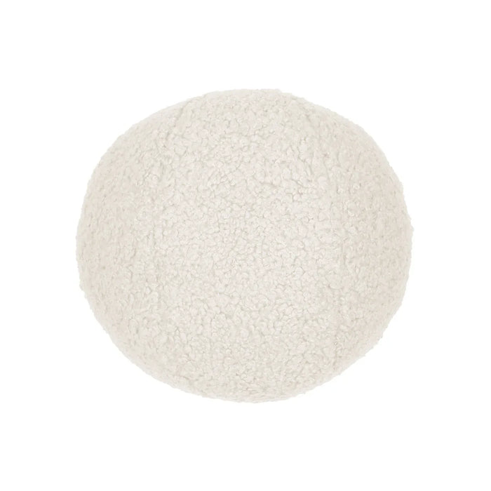 Poodle Ball Pillow Ivory Throw Pillows