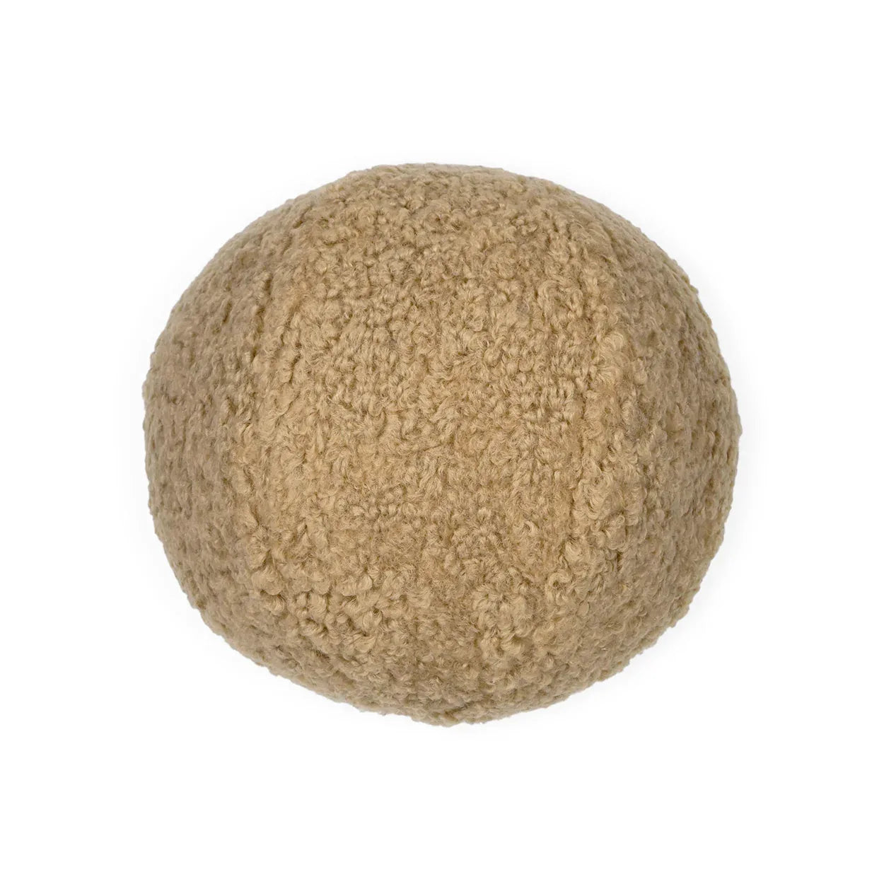 Poodle Ball Pillow Latte Throw Pillows