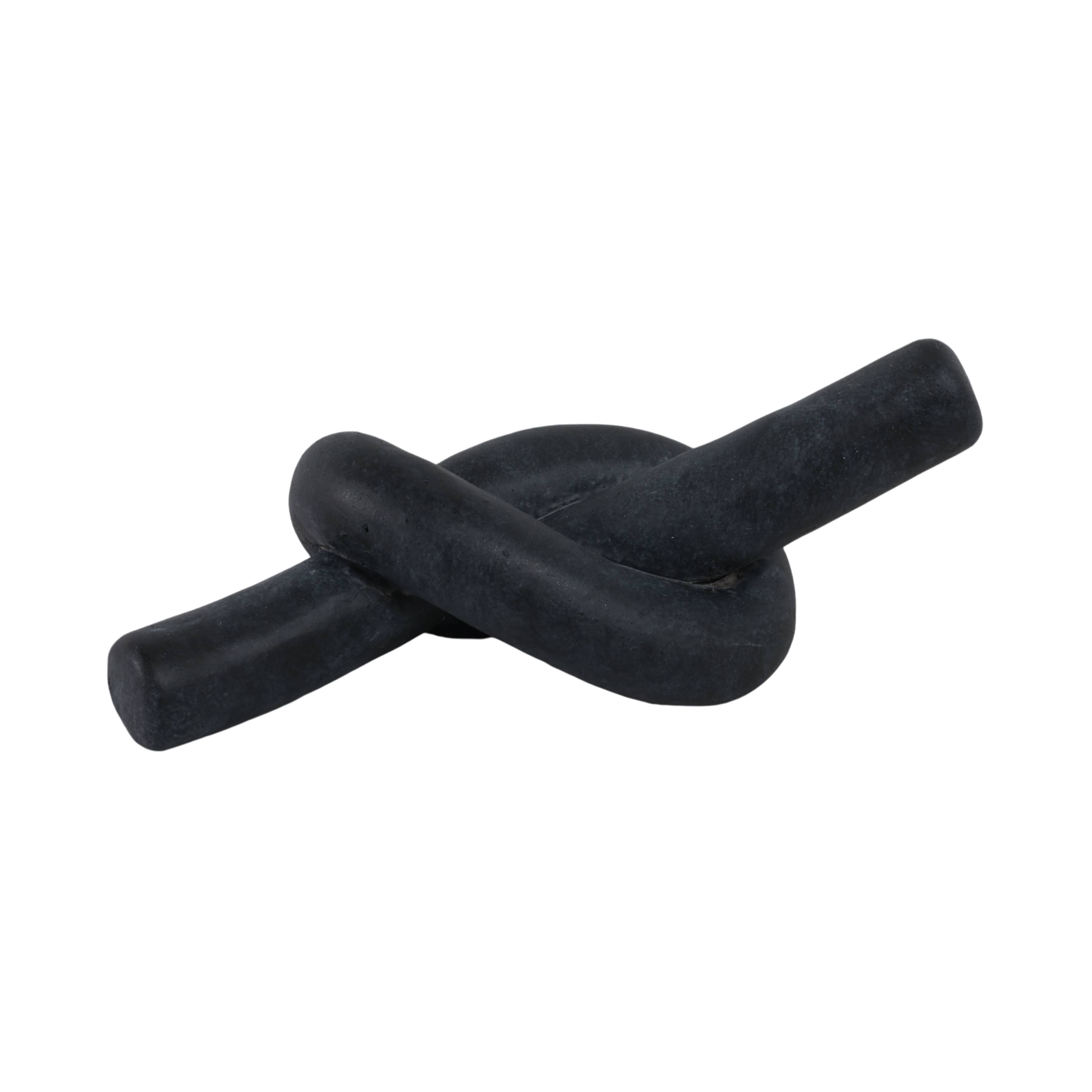 Black Ceramic Knot Object