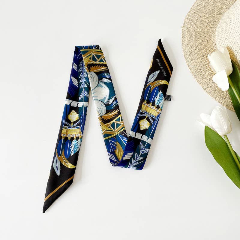 Versatile Printed Scarf Headband Fashion Accessory