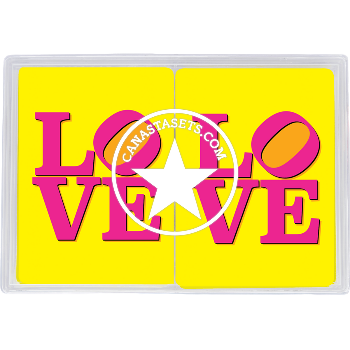 PVC playing cards LOVE