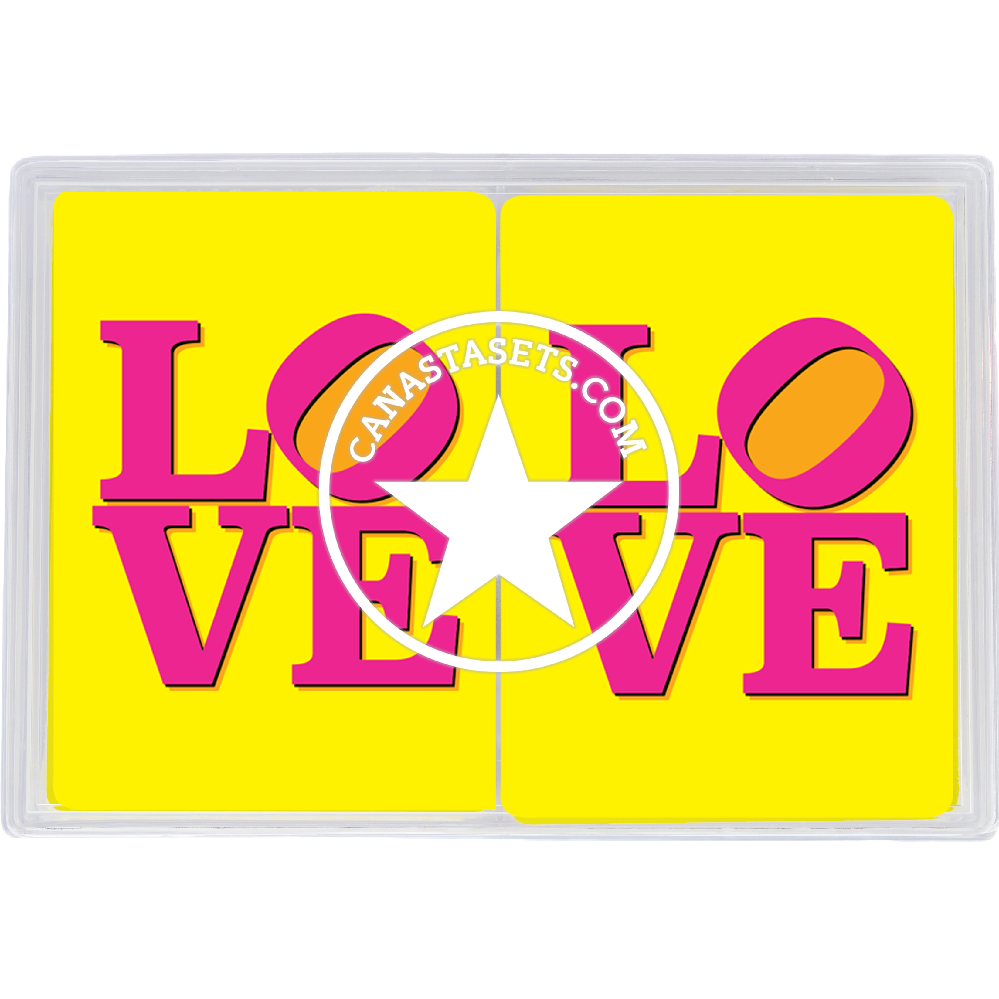 PVC playing cards LOVE
