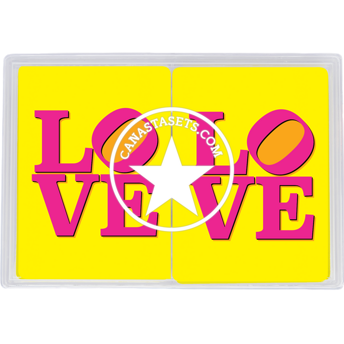 PVC playing cards LOVE
