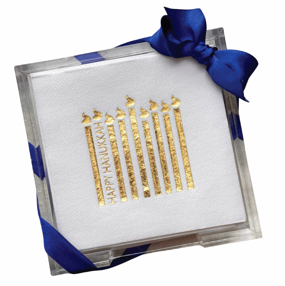 Judaica Acrylic Cocktail Napkin Hostess Set Cocktail Napkins