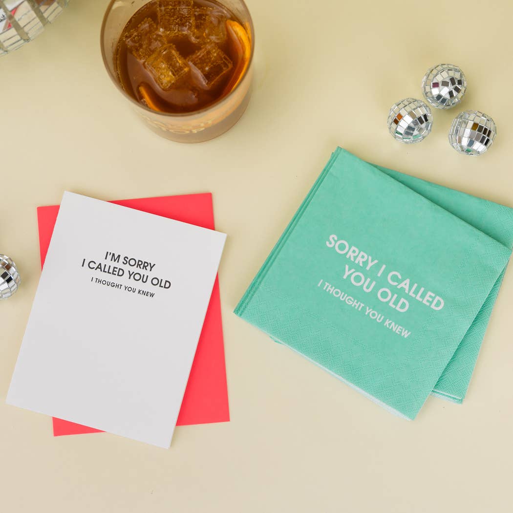 I Am Sorry I Called You Old, Thought Yo -Funny Birthday Card Greeting Cards