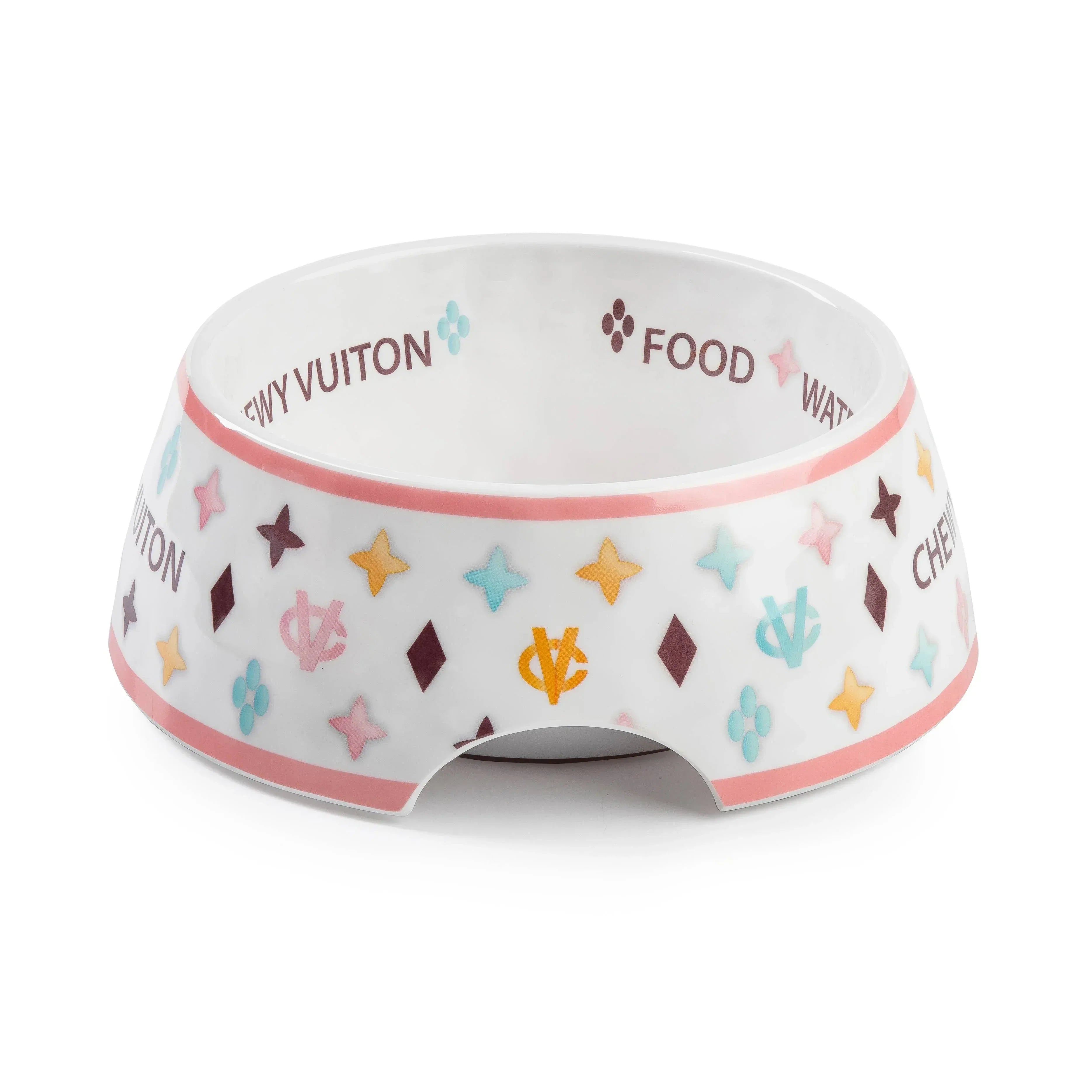 Chewy Vuiton Dog Bowl Medium Pet Gifts