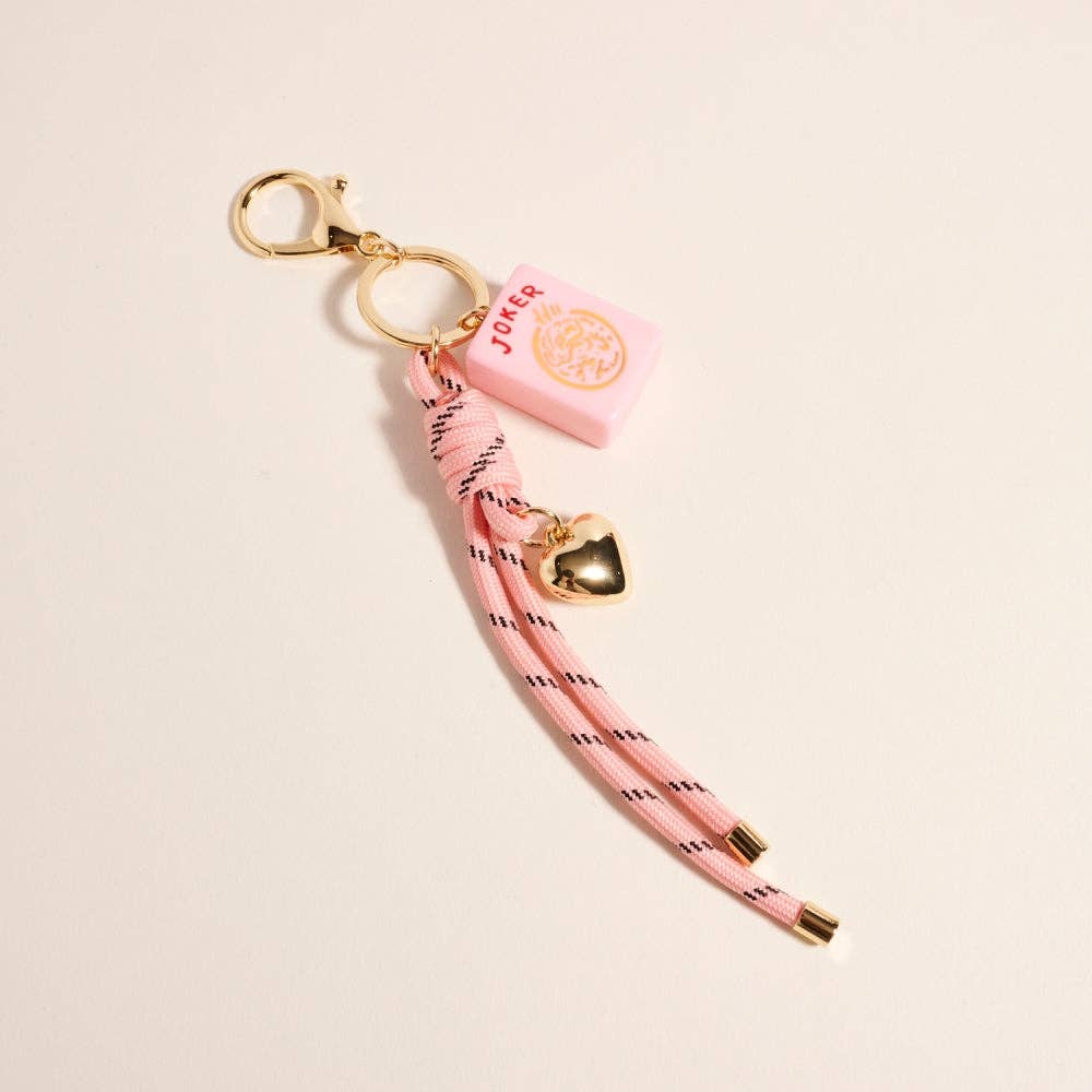 Mahjong Tile Keychain Bag Charm